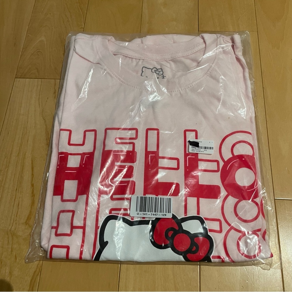 New hello kitty pink plus size t-shirt top